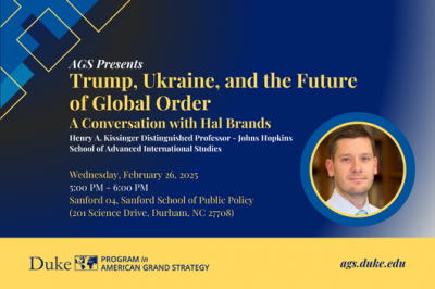 Trump, Ukraine, and the Future of Global Order: A Conversation with Hal Brands