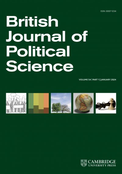 British Journal of Political Science Cover