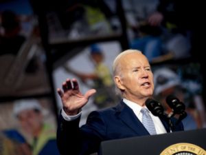 President Joe Biden speaks